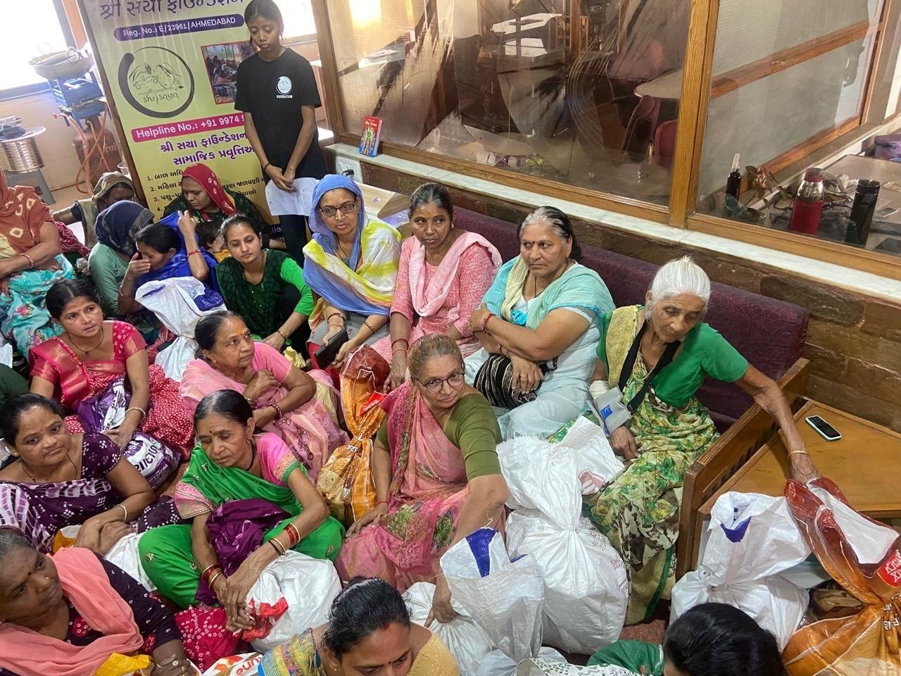 Monthly ration handover — Elder Care & Ration