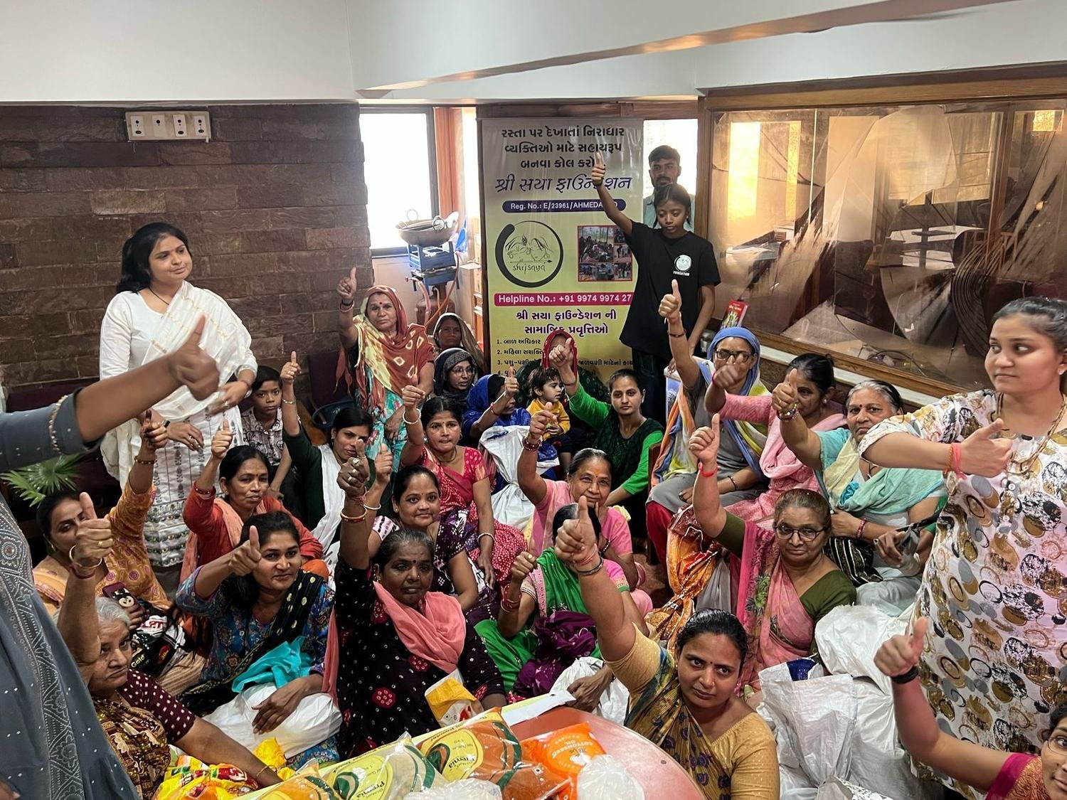 Monthly ration handover — Elder Care & Ration