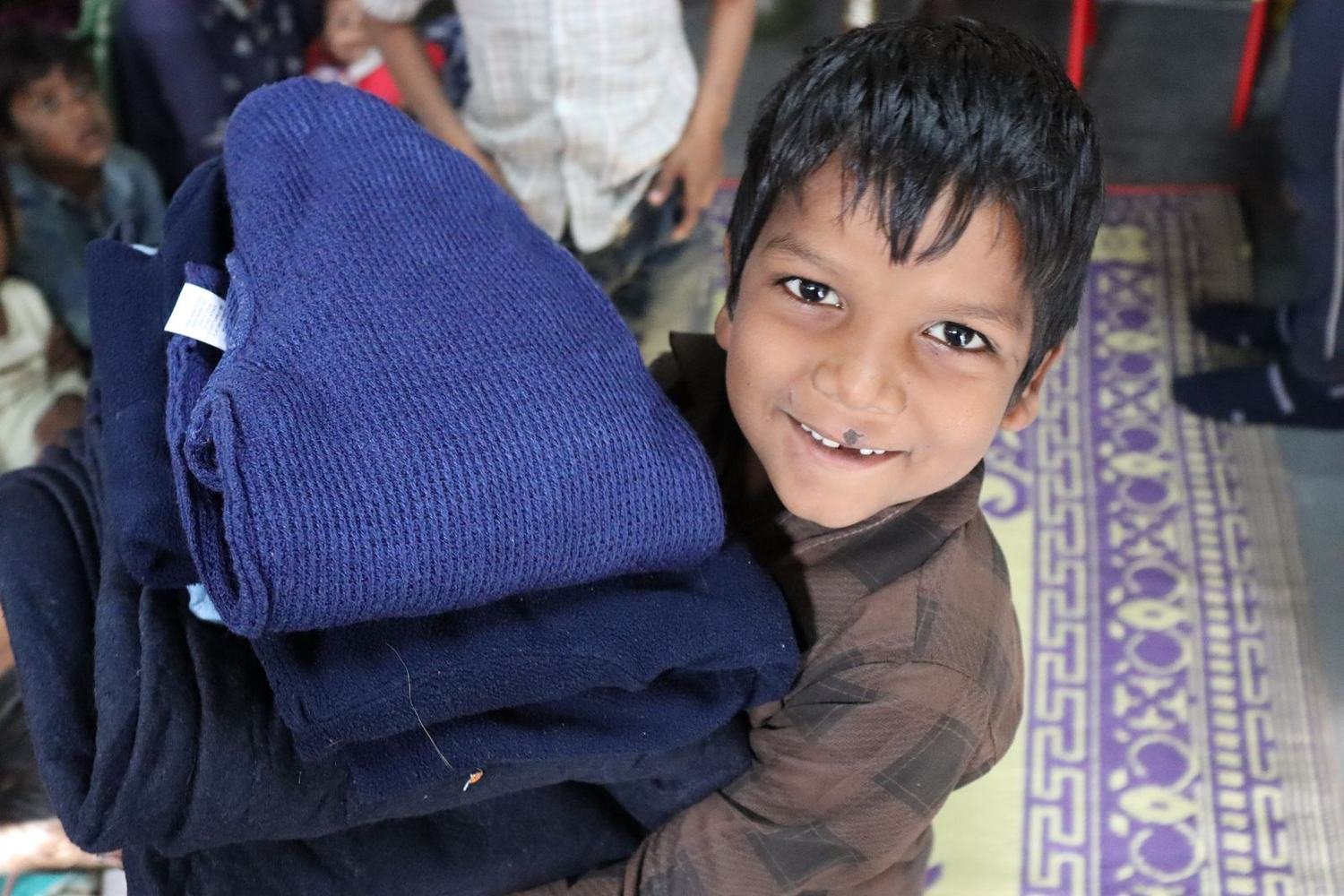 Blankets & warm clothing — Winter Drive